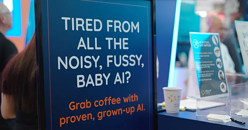 Stellar Cyber AI guerilla marketing booth