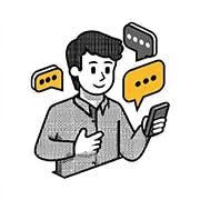 Lead gen sales buyer messaging icon nezpez